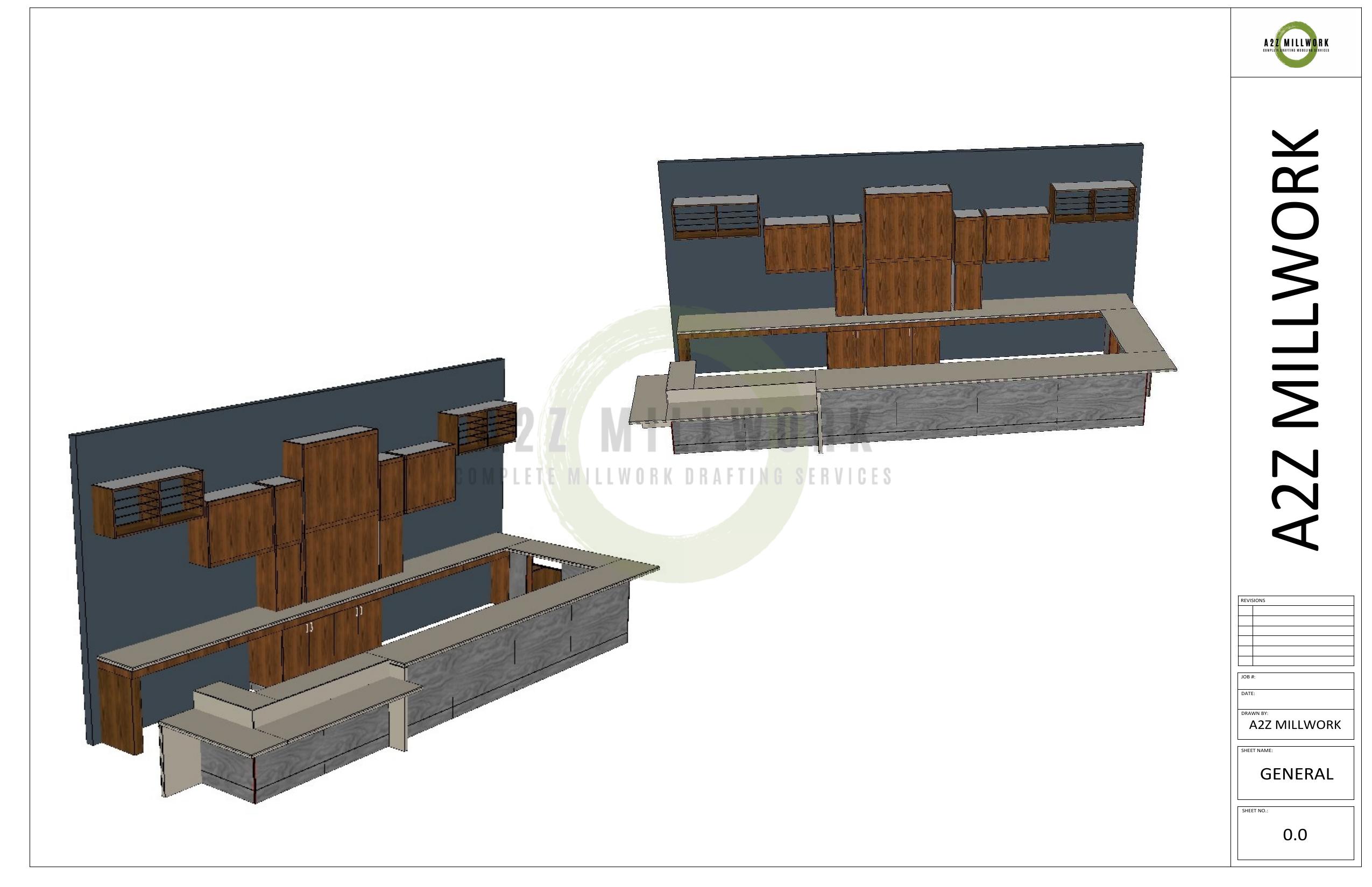 Millwork Shop Drawings & CAD Drafting | A2Z Millwork Design