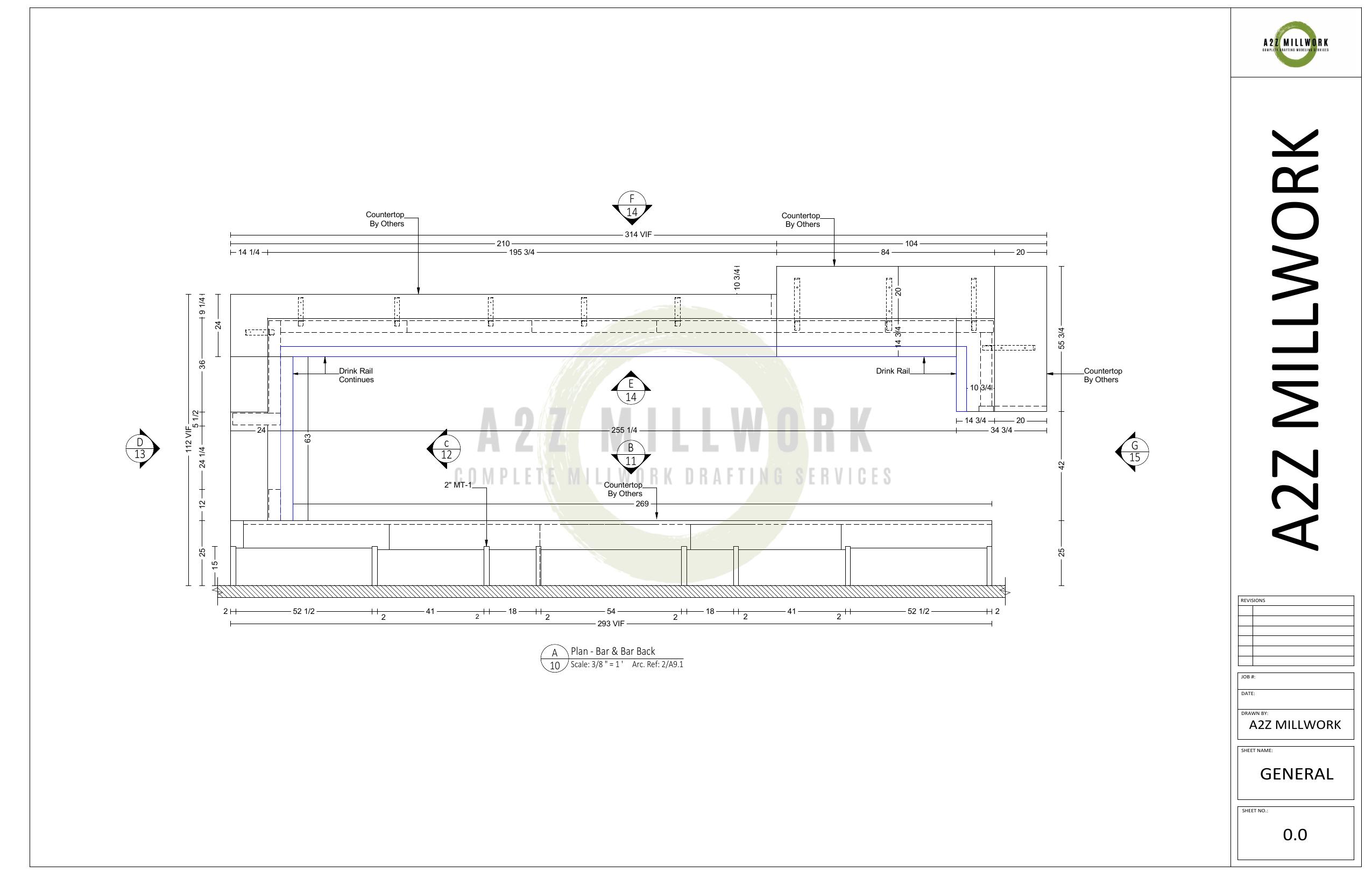 Millwork Shop Drawings & CAD Drafting | A2Z Millwork Design