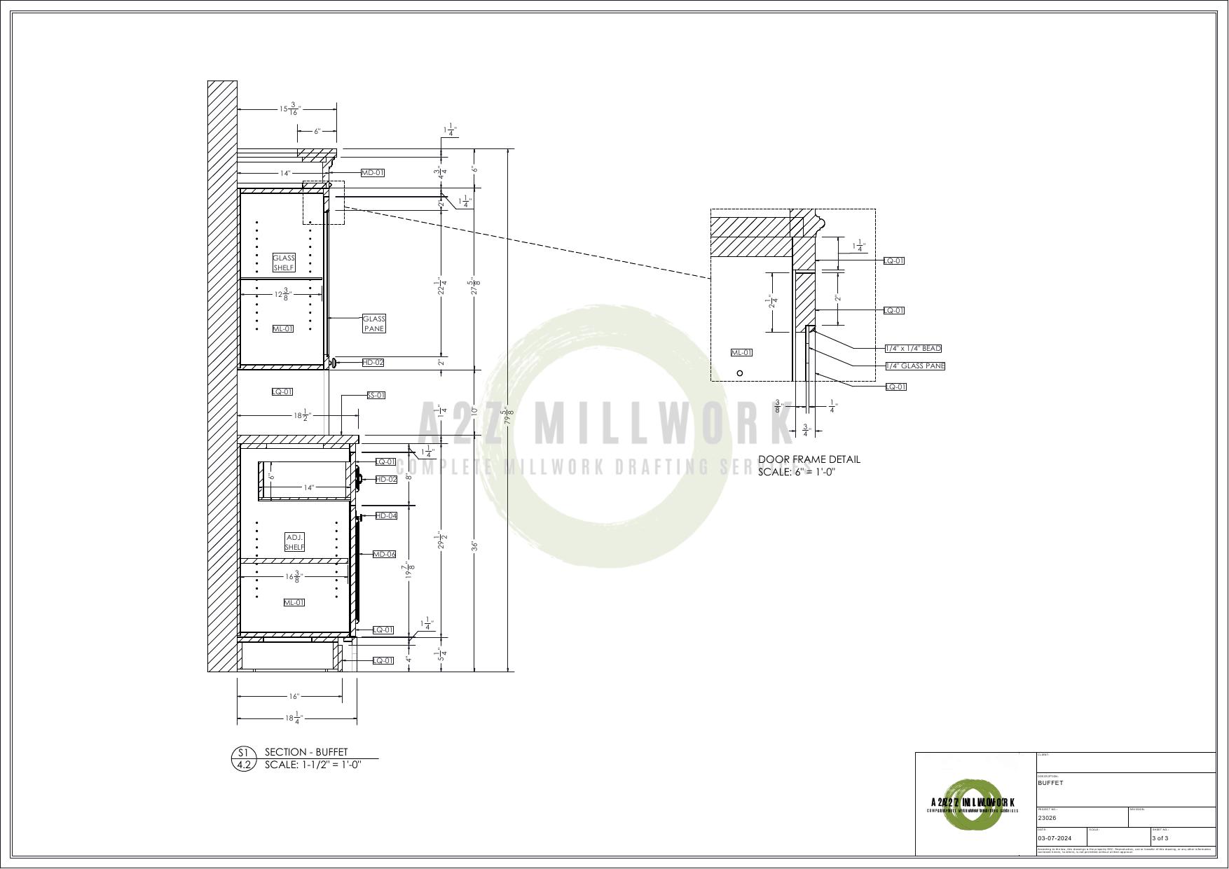 Millwork Shop Drawings & CAD Drafting | A2Z Millwork Design