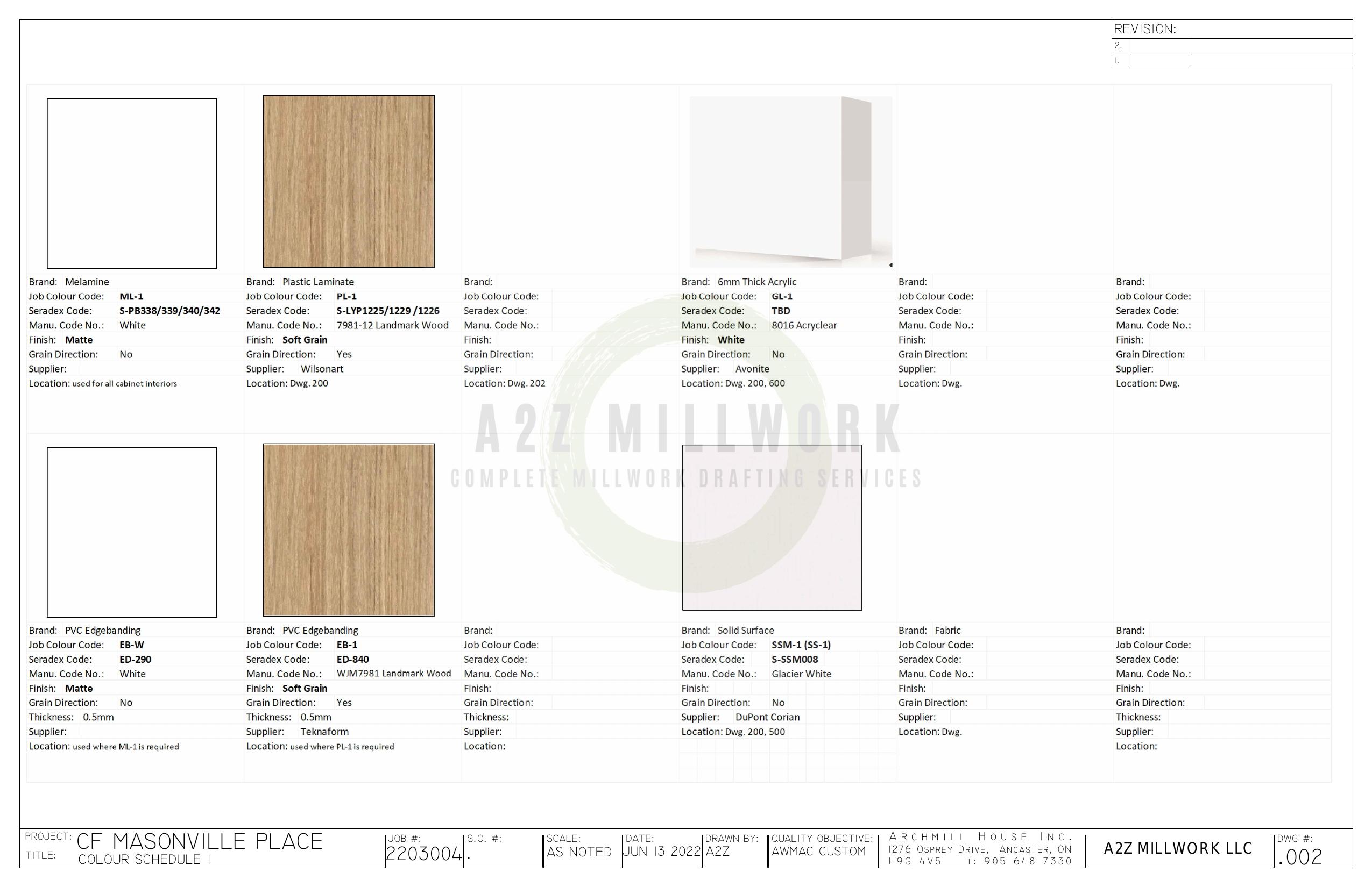 Millwork Portfolio - Shop Drawings & CAD Projects | A2Z Millwork Design LLC